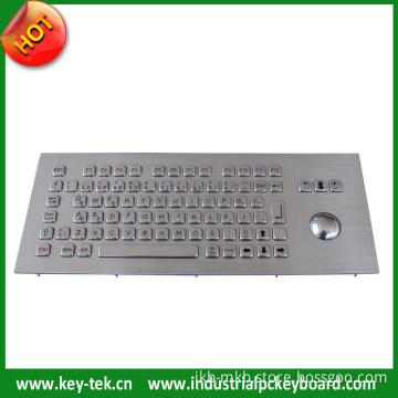 Russian IP65 Dynamic Stainles Steel Keyboard with Trackball Mouse